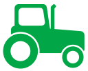 Traktor-Symbol Symbol für den Service Landwirtschaft