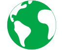 Welt-Ikone Symbol für Service International